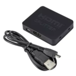 4K HDMI Splitter 1 Input 2 Outputs – Full HD 1080P HDMI Signal Amplifier for Dual Displays - Image 2