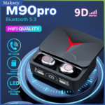 M90 Pro Wireless Bluetooth Earbuds with Power Bank, Up to 48 Hours Playback – Black - Image 5