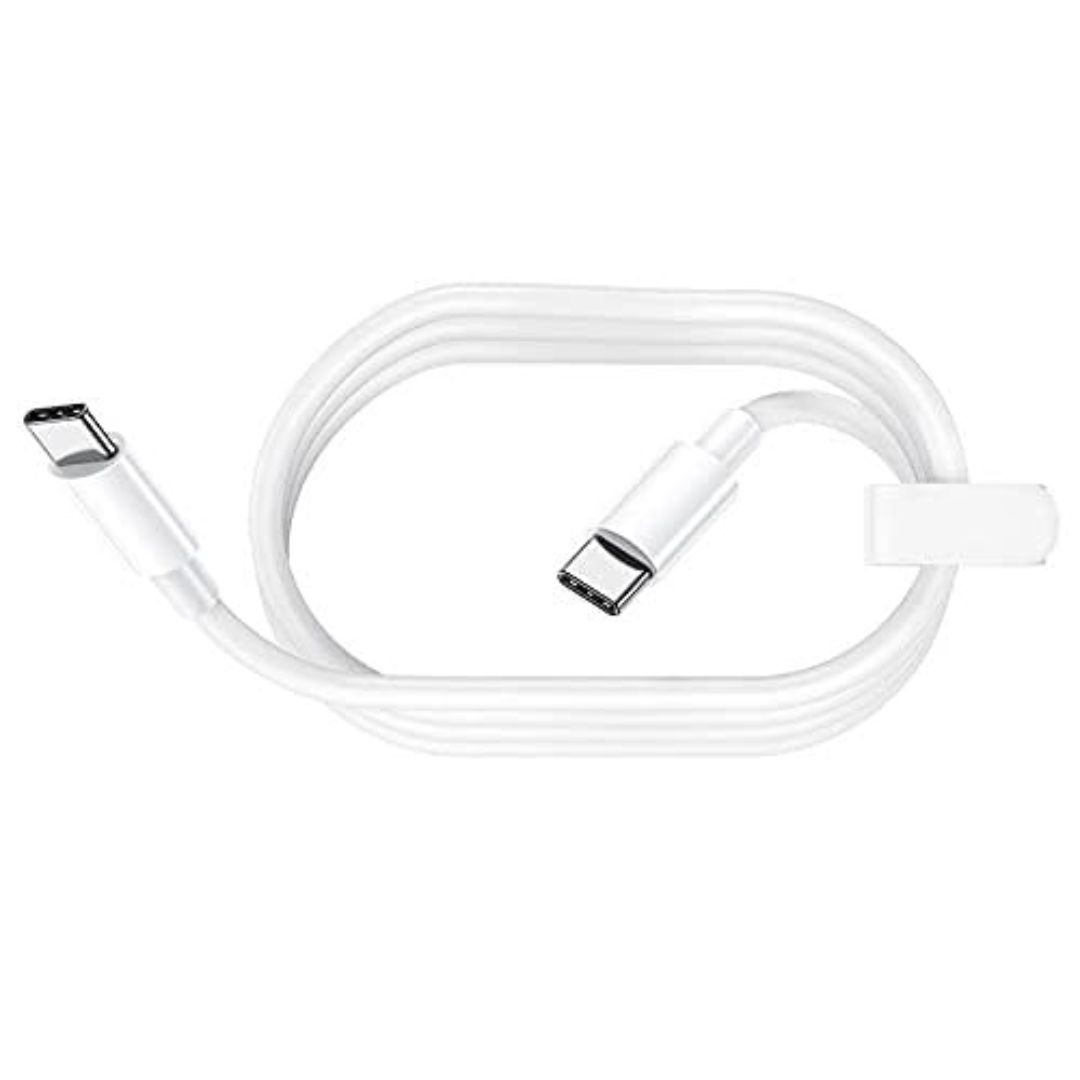 Untitled design 1M USB Type-C to Type-C Charging Cable – White - Image 1